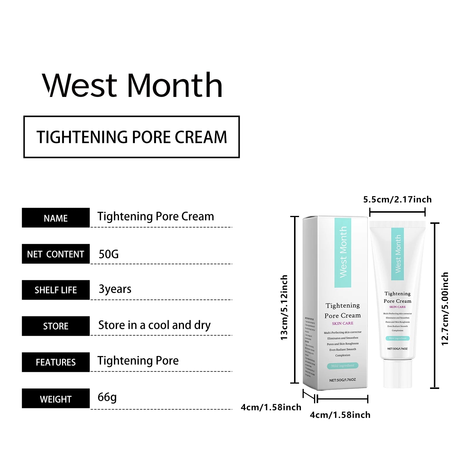 West&Month 50g Pore Tightening Face Cream