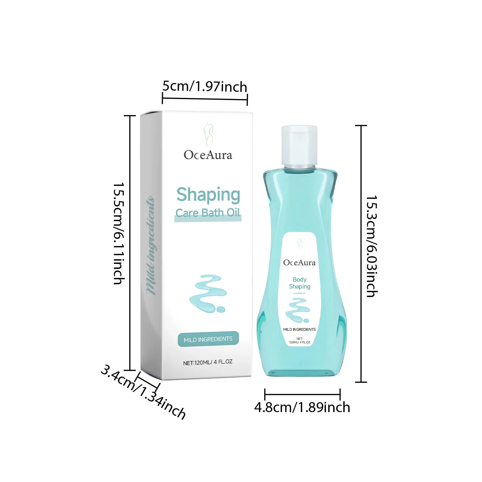 Oceaura Body Bathing Oil – Moisturizing Shower Oil