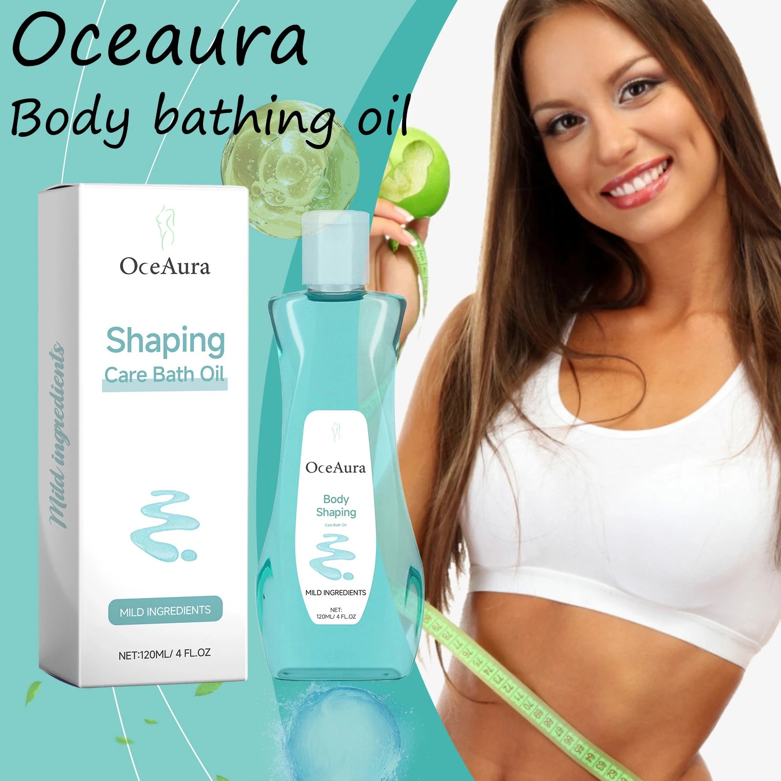 Oceaura Body Bathing Oil – Moisturizing Shower Oil