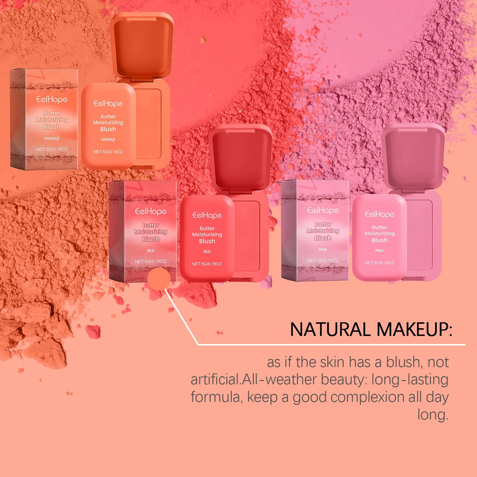 Eelhope Butter Blush Cream – Long Lasting Matte Cheek Tint