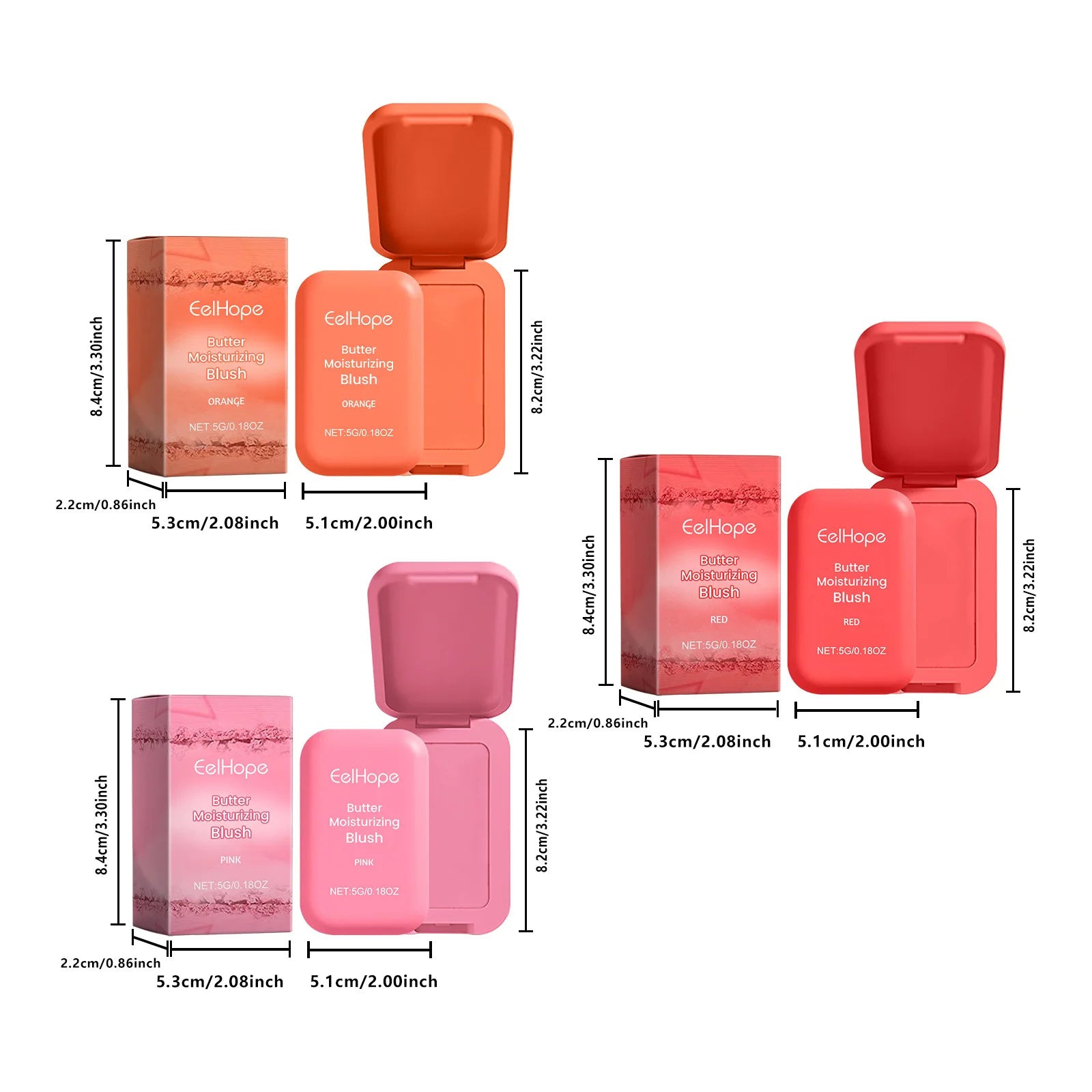 Eelhope Butter Blush Cream – Long Lasting Matte Cheek Tint