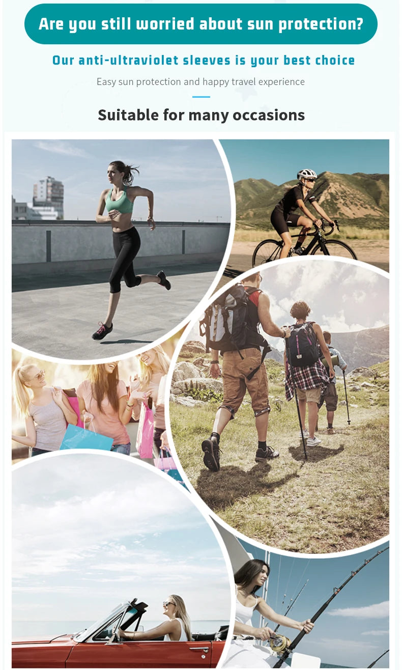 Cycling UV Protection Arm Sleeves