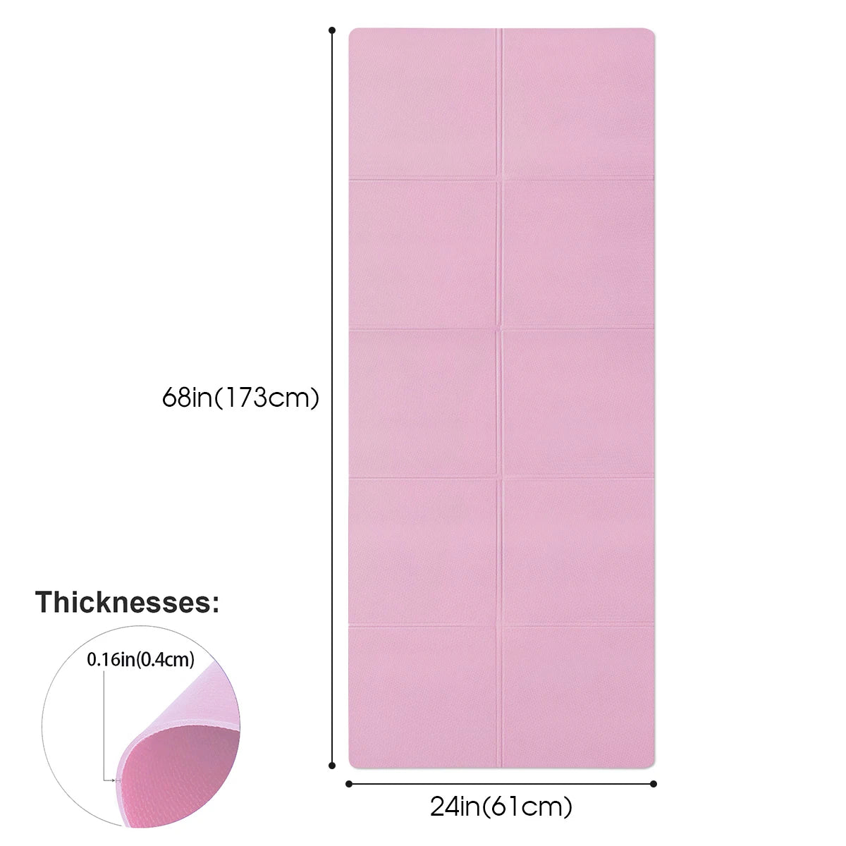 4mm EVA Anti-Slip Yoga & Fitness Mat