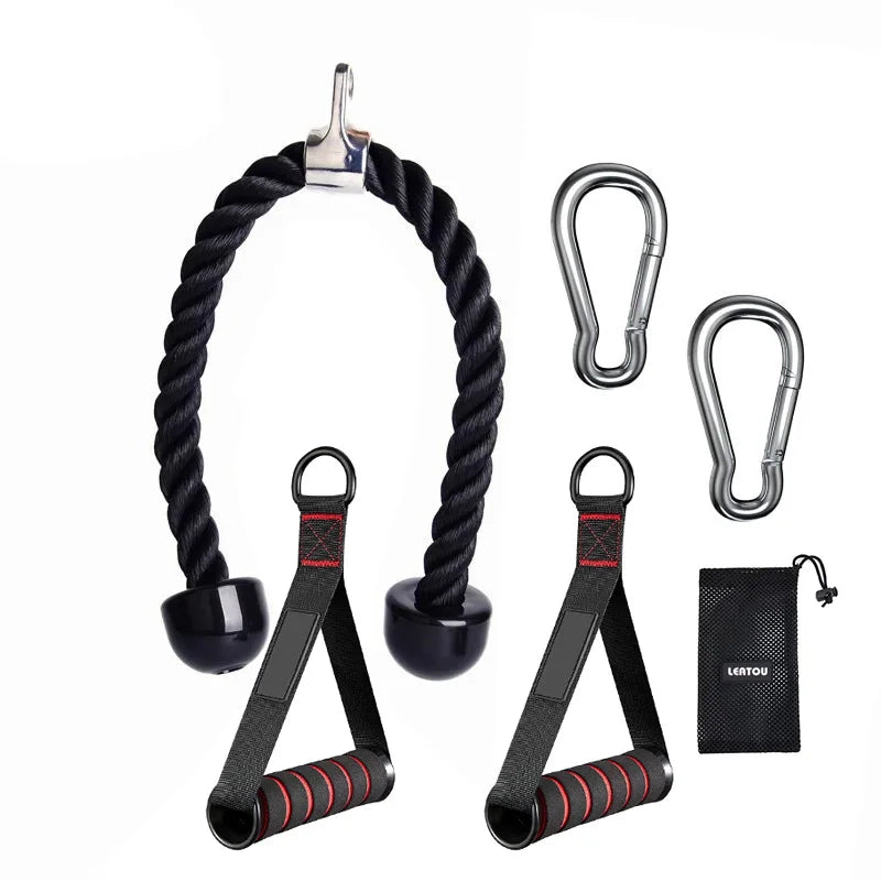 Triceps Rope Pull Down Cable Attachment – Gym Accessory