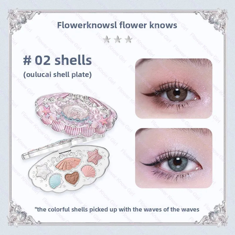 Flower Knows Black Swan Ballet Eyeshadow Palette – 6 Colors