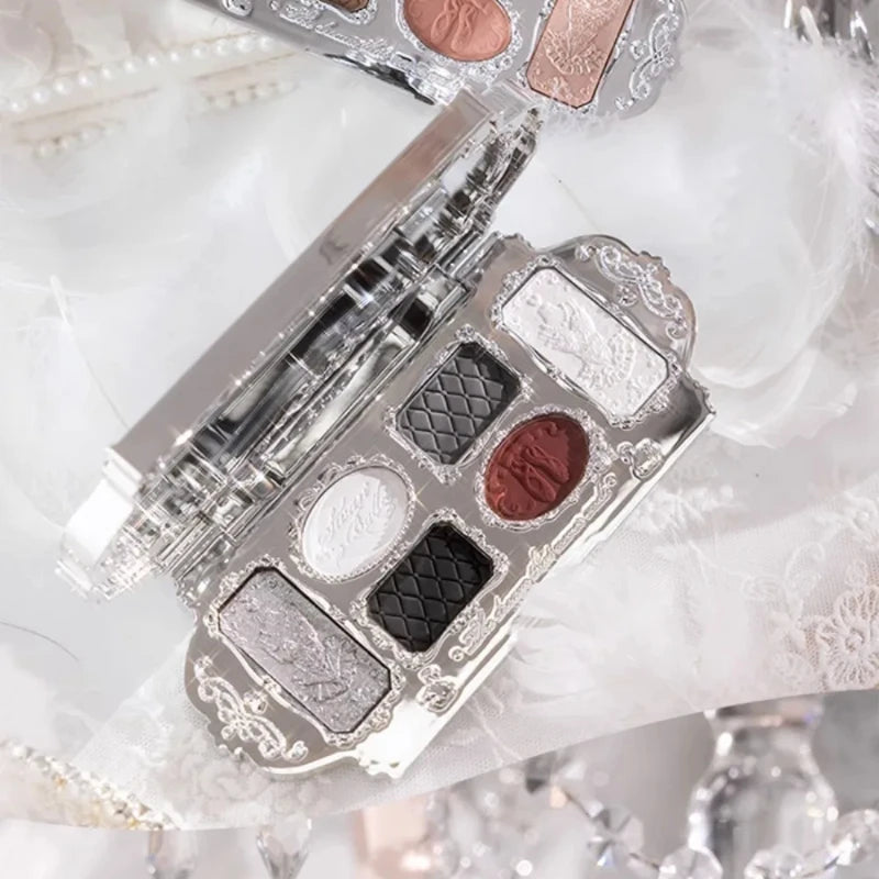 Flower Knows Black Swan Ballet Eyeshadow Palette – 6 Colors