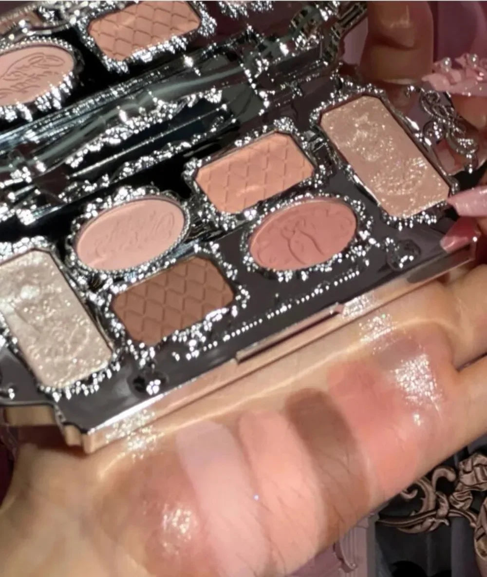 Flower Knows Black Swan Ballet Eyeshadow Palette – 6 Colors