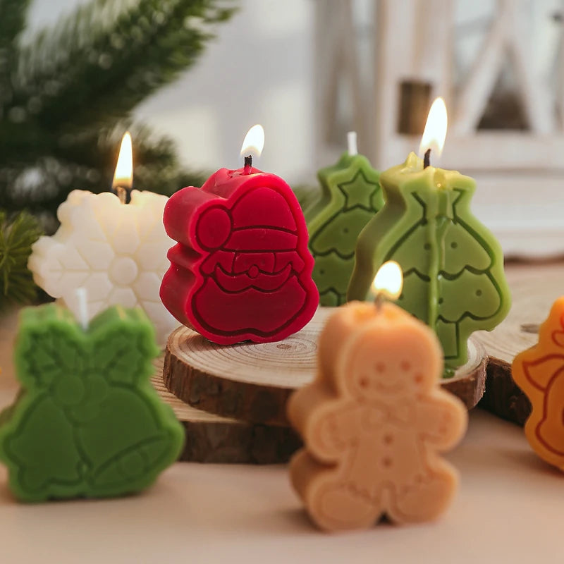 4pcs Christmas Scented Candle Set