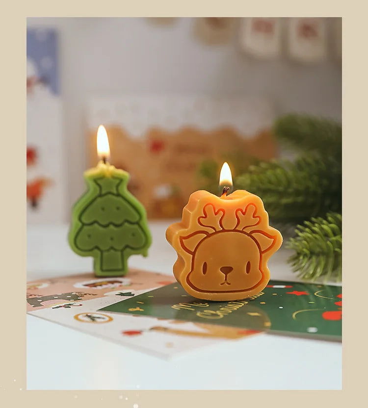 4pcs Christmas Scented Candle Set