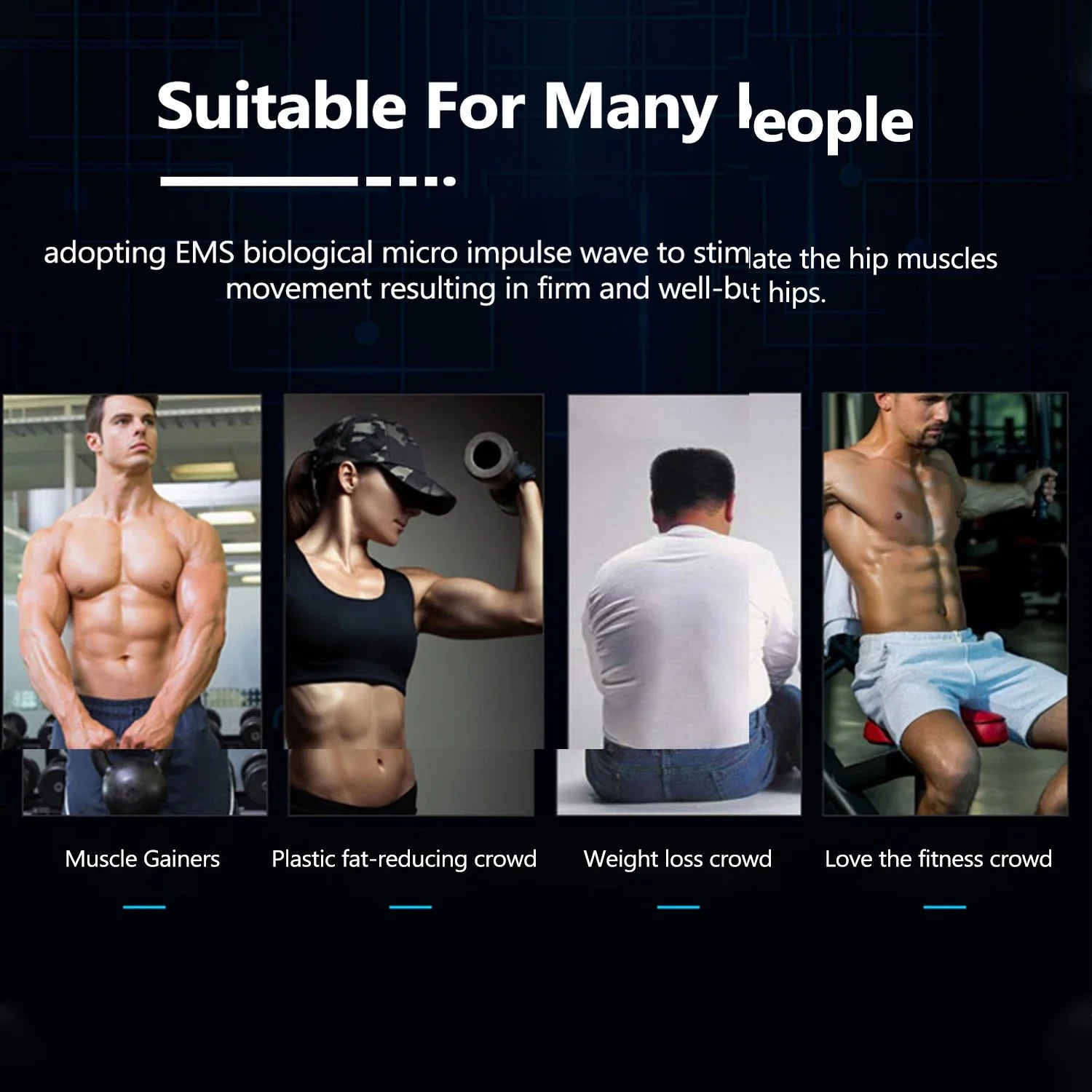 EMS Abdominal Muscle Trainer Belt with Remote Control