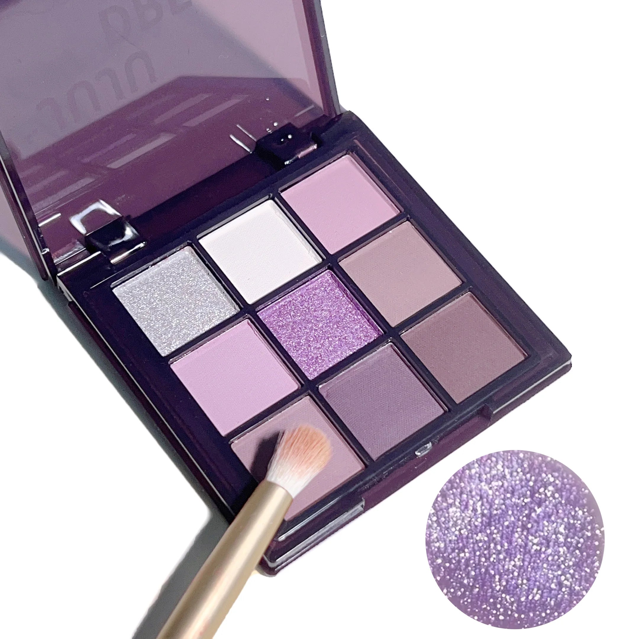 9-Color Purple Eyeshadow Palette – Matte & Shimmery