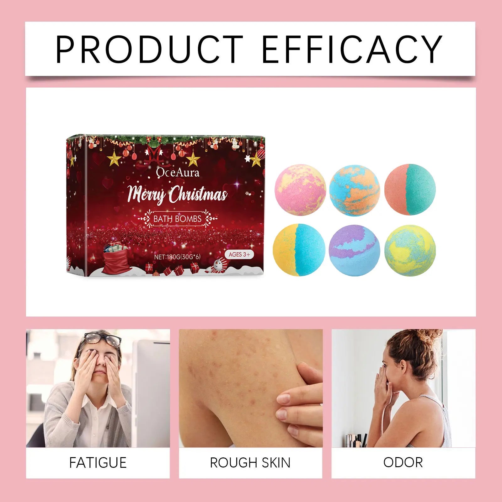 Christmas Bath Salt Balls – Spa Bubble Bath Bombs