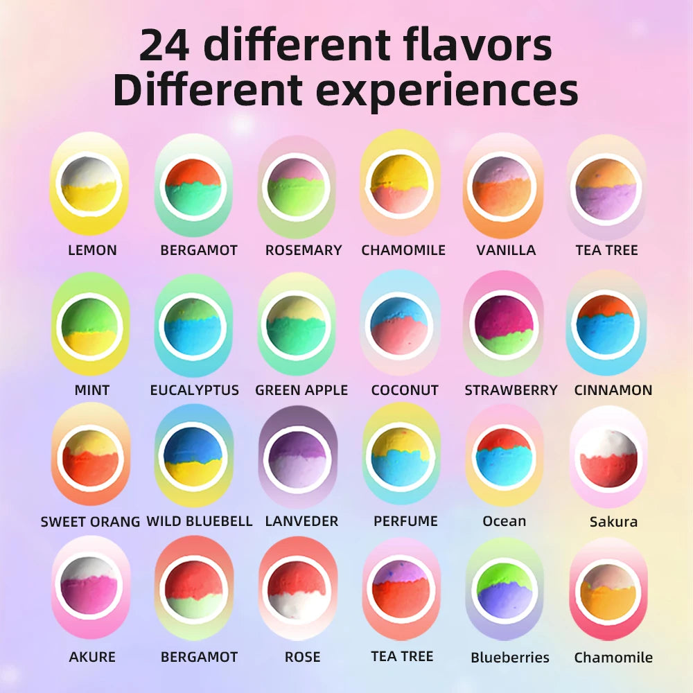 Kids Bath Bombs with Surprise Inside – 24 Pack Gift Set