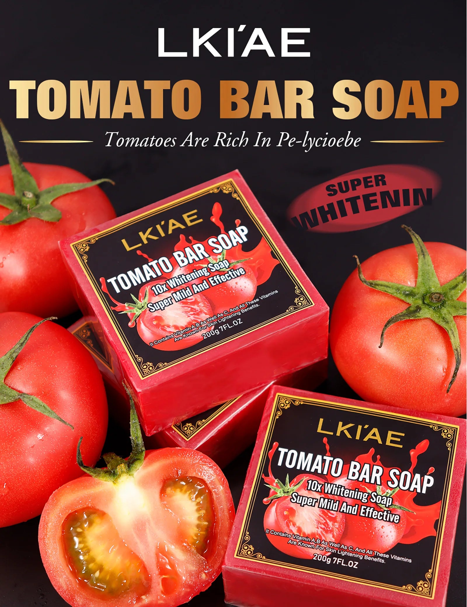LKIAE Tomato Handmade Natural Soap Bar – Face & Body