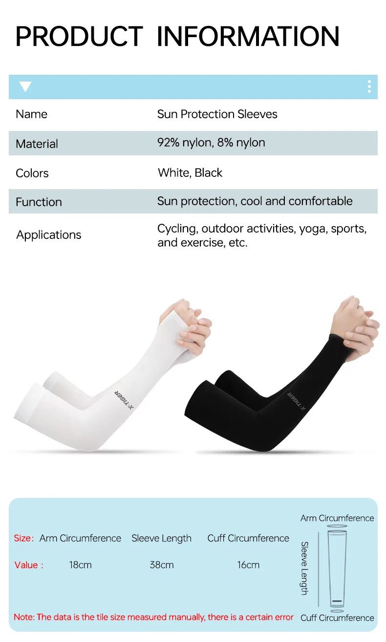 Cycling UV Protection Arm Sleeves