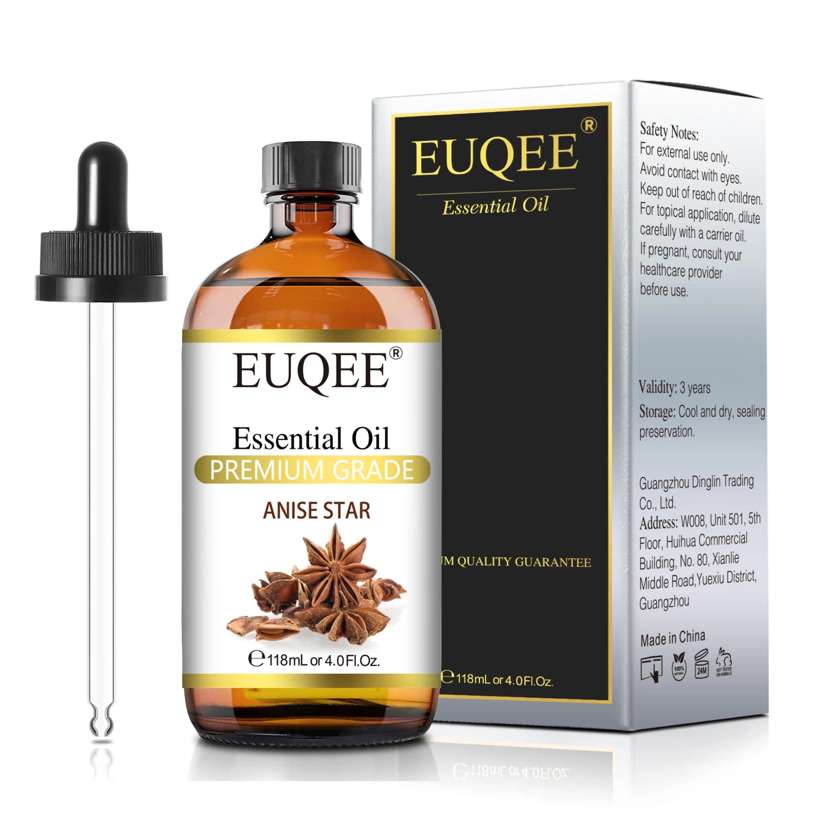 EUQEE 4oz Essential Oils for Aromatherapy