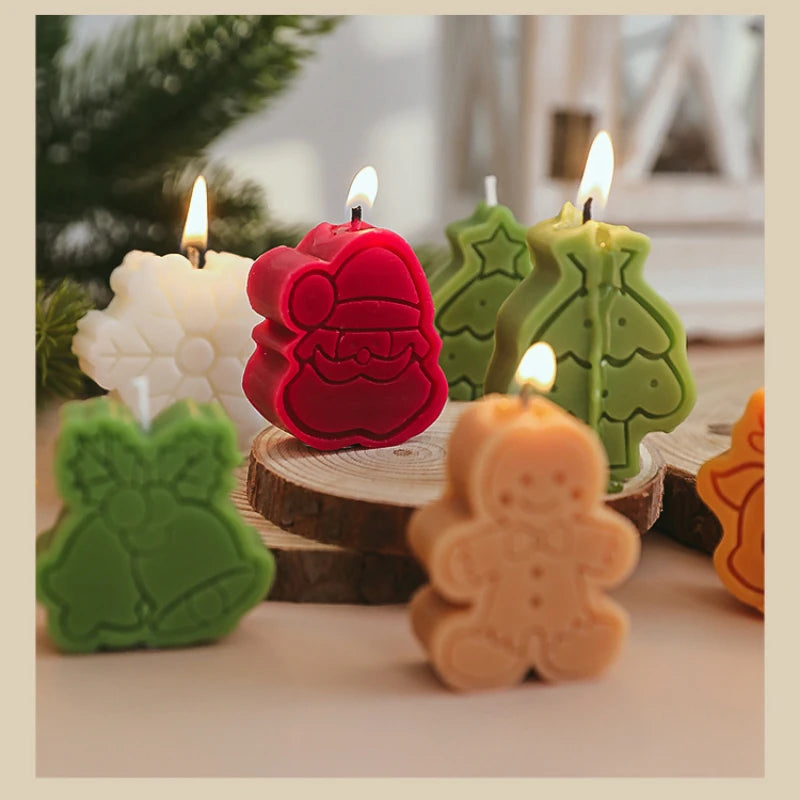4pcs Christmas Scented Candle Set