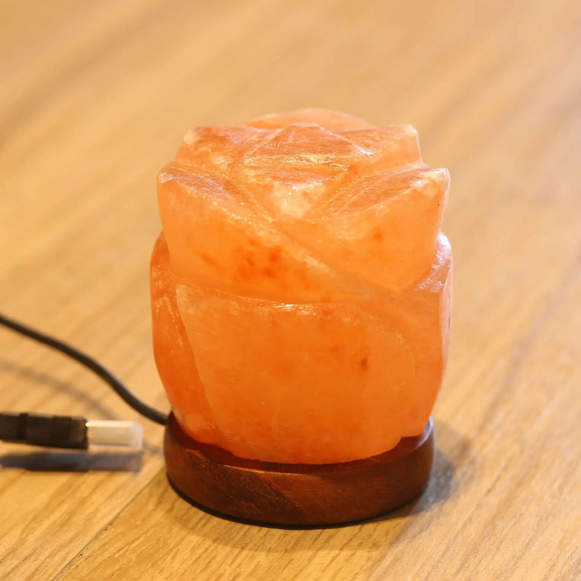Himalayan LED Salt Night Lamp – RGB USB