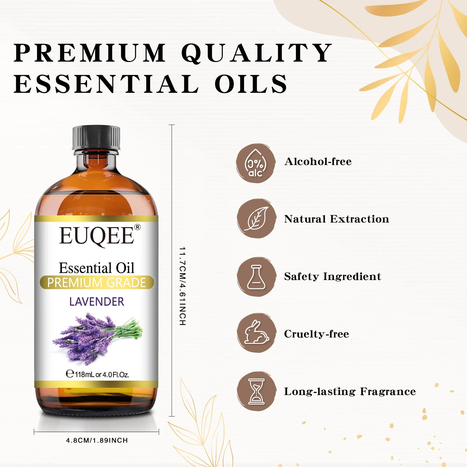 EUQEE 4oz Essential Oils for Aromatherapy