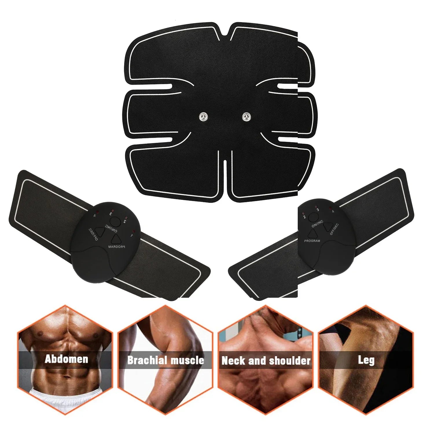 EMS Abdominal Muscle Trainer Belt with Remote Control