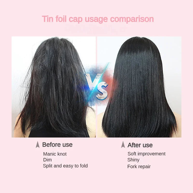 Self-Heating Hair Mask Cap – Tin Foil Steam Cap