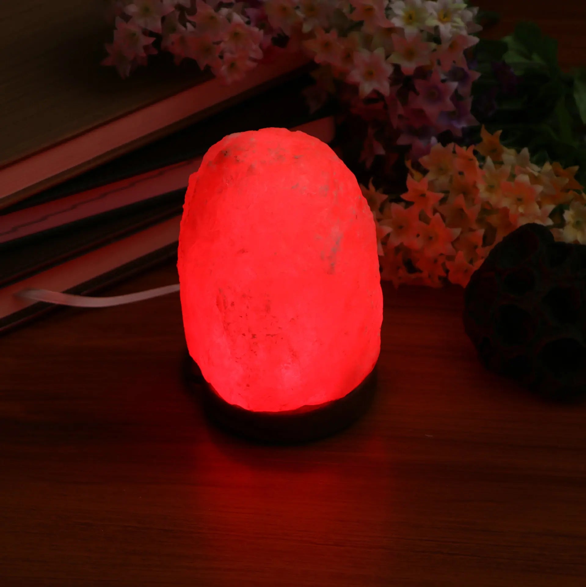 Himalayan LED Salt Night Lamp – RGB USB