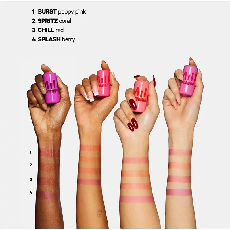 3-in-1 Milk Jelly Tint – Blusher, Lipstick & Contour Stick