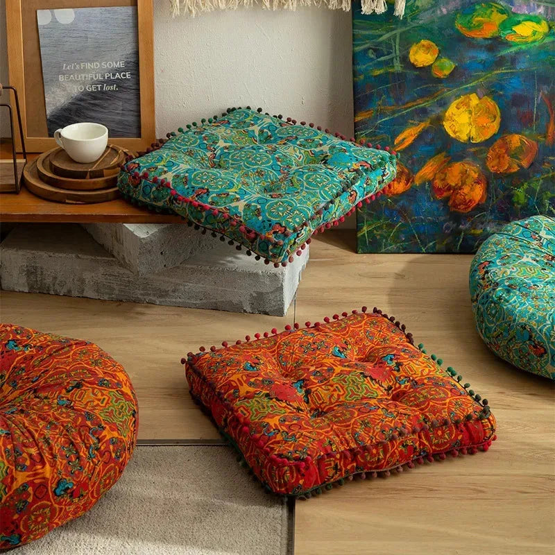 Bohemian Ethnic Floor Cushion