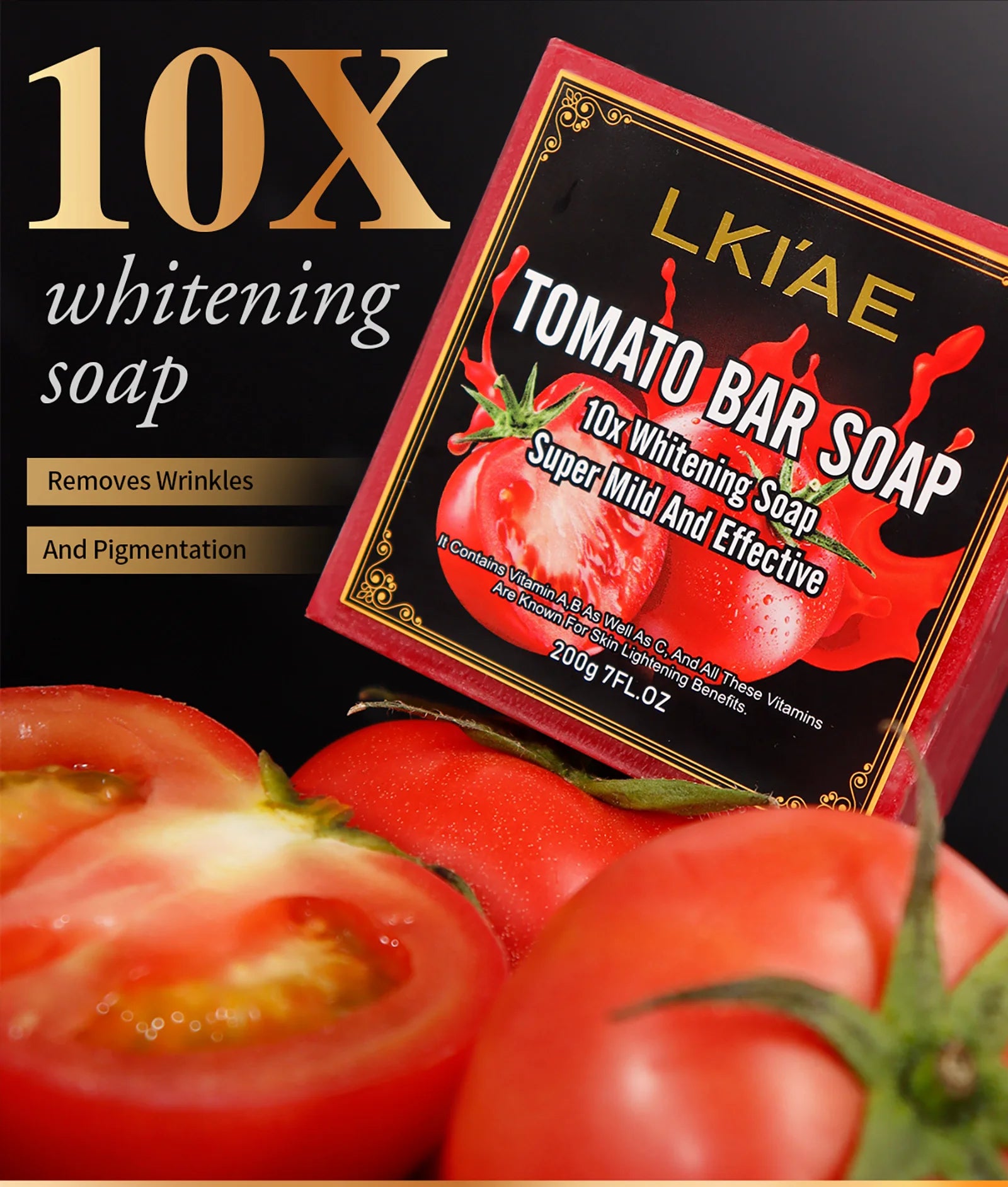 LKIAE Tomato Handmade Natural Soap Bar – Face & Body