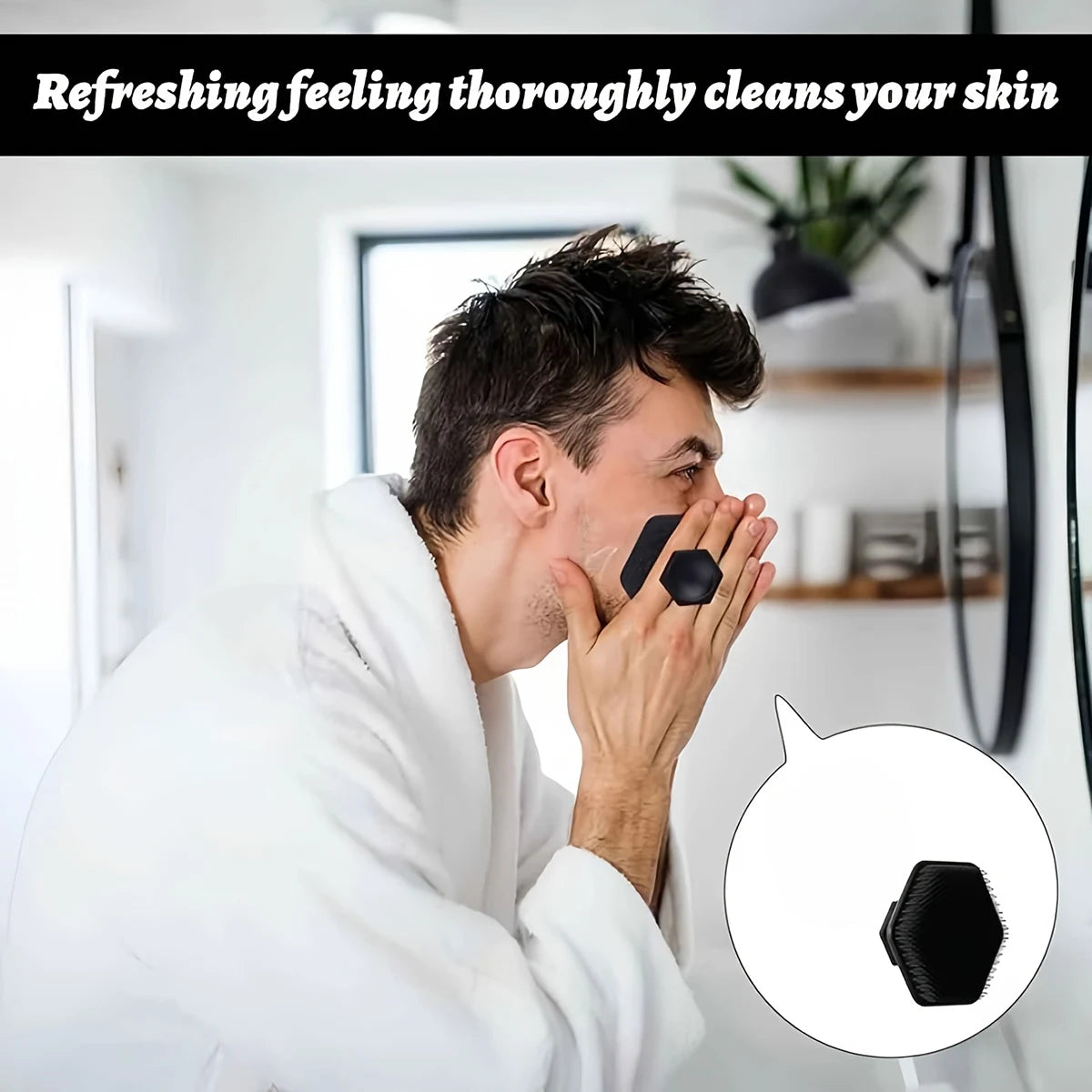 4Pcs Silicone Bath Brush Set – Soft & Non-Slip