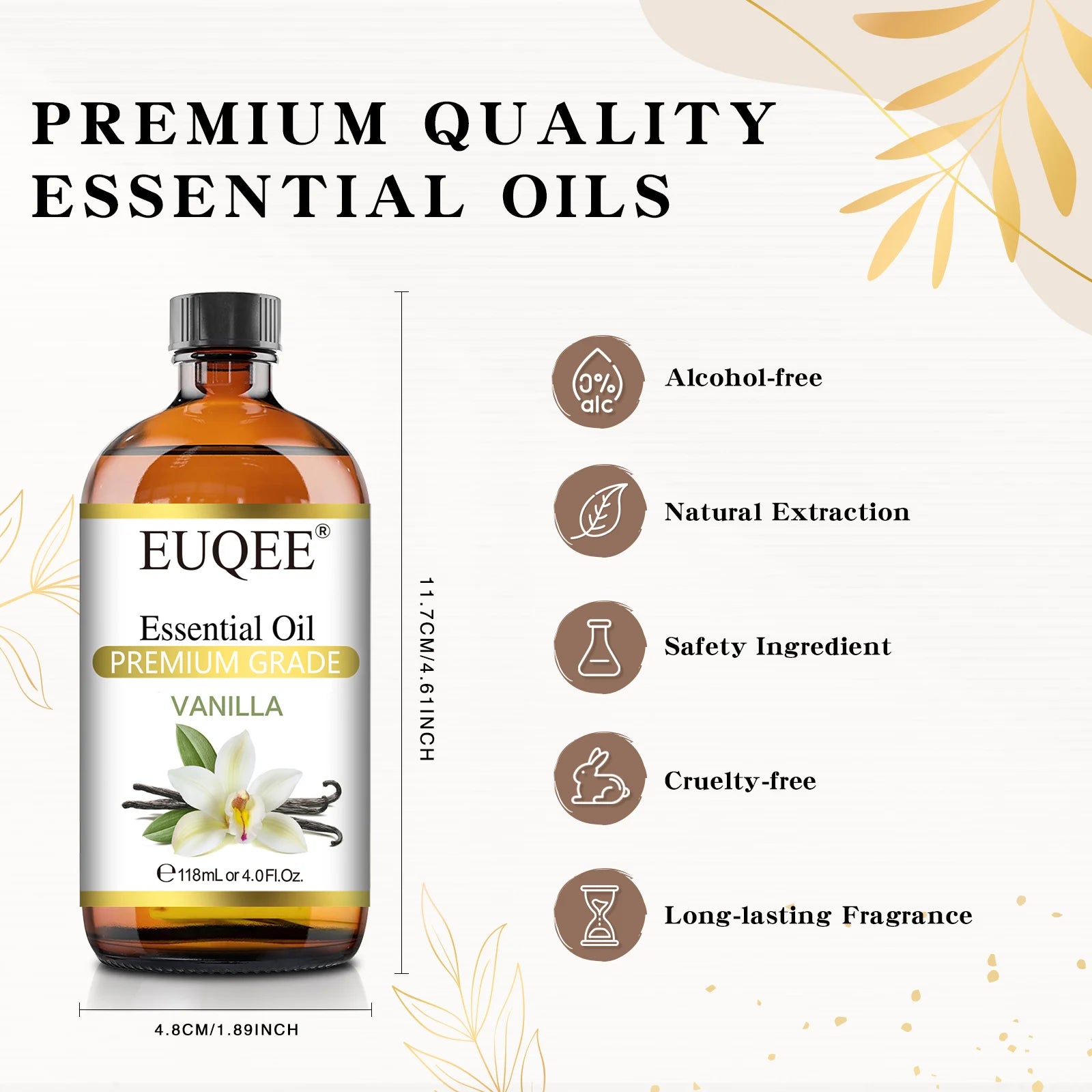EUQEE 4oz Essential Oils for Aromatherapy