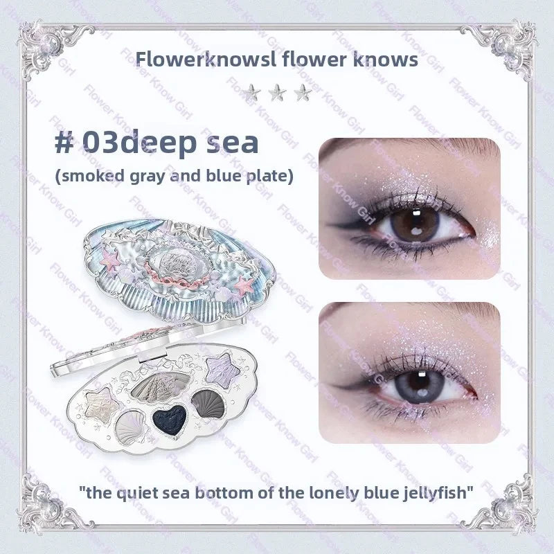 Flower Knows Black Swan Ballet Eyeshadow Palette – 6 Colors
