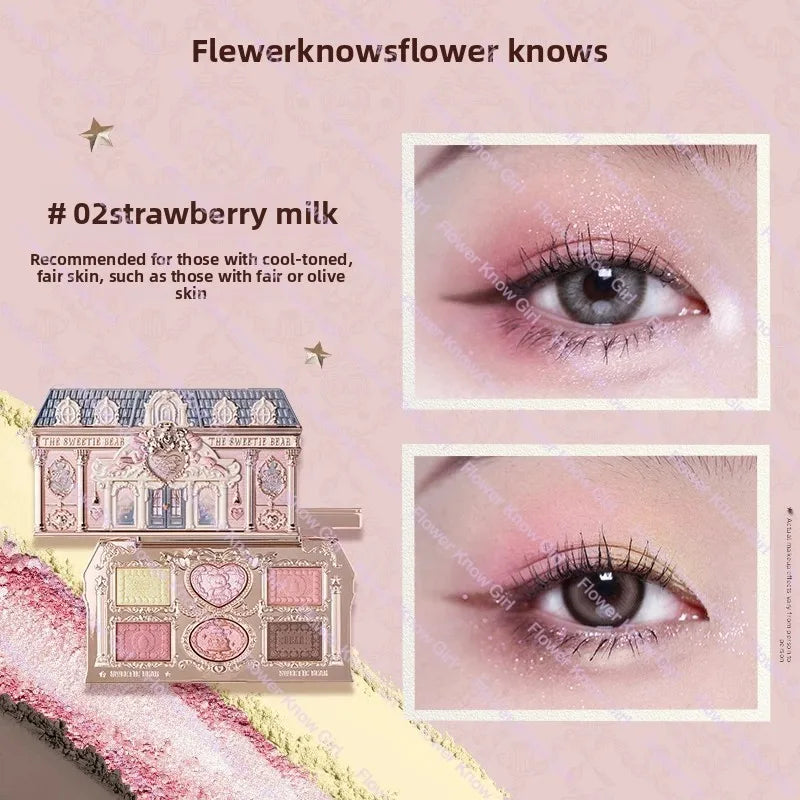 Flower Knows Black Swan Ballet Eyeshadow Palette – 6 Colors