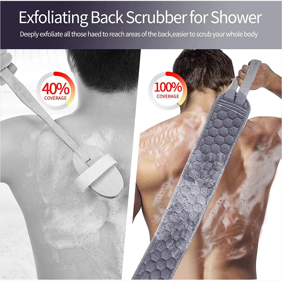 3Pcs Body Scrubber Set – Back Scrubber & Bath Tools