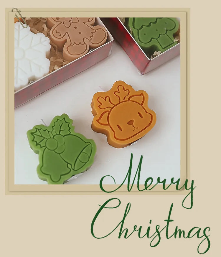 4pcs Christmas Scented Candle Set