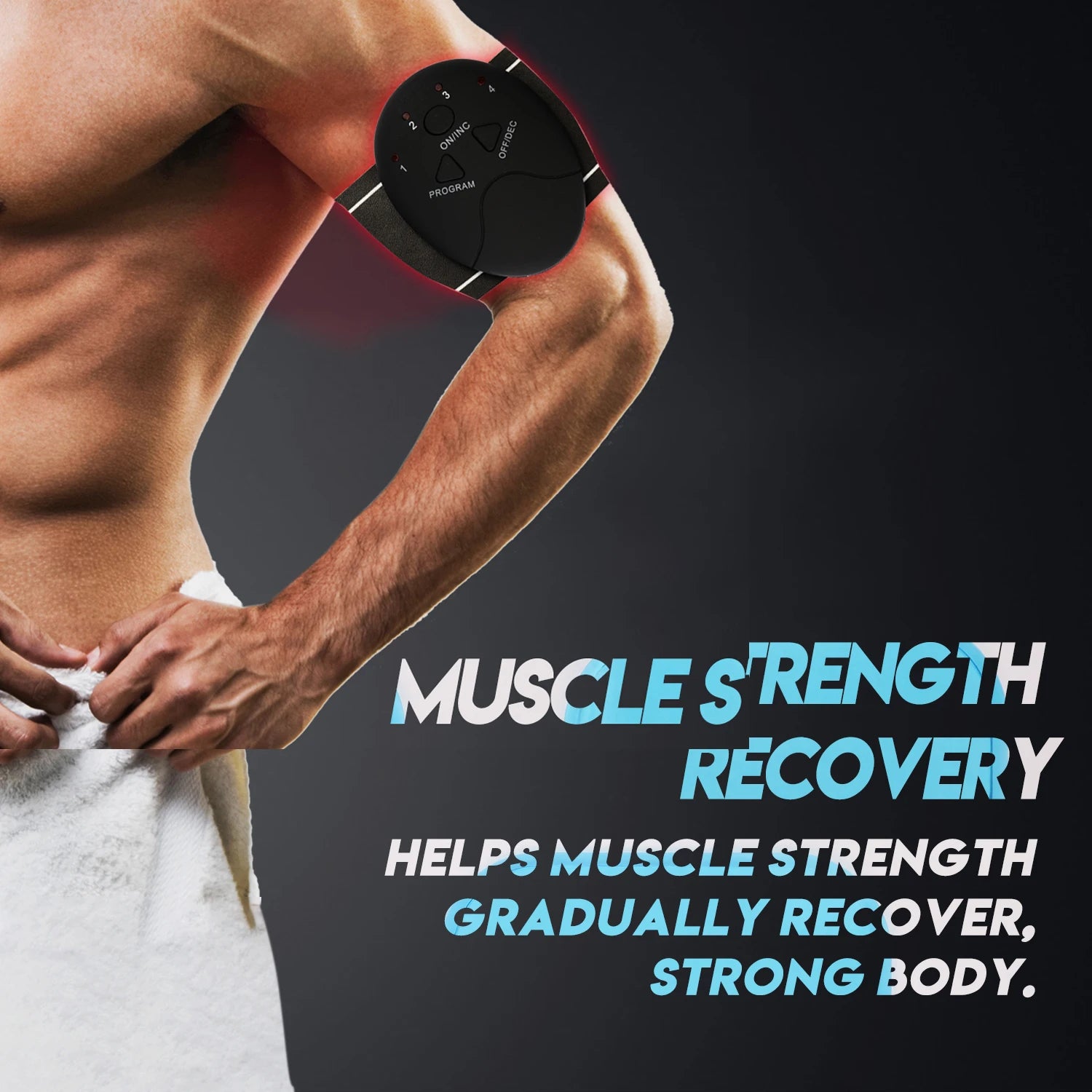 EMS Abdominal Muscle Trainer Belt with Remote Control