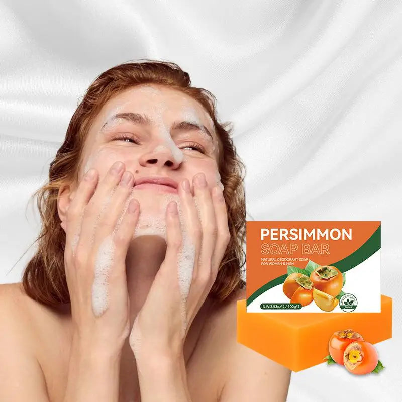 Natural Persimmon Extract Soap Bar – Face & Body