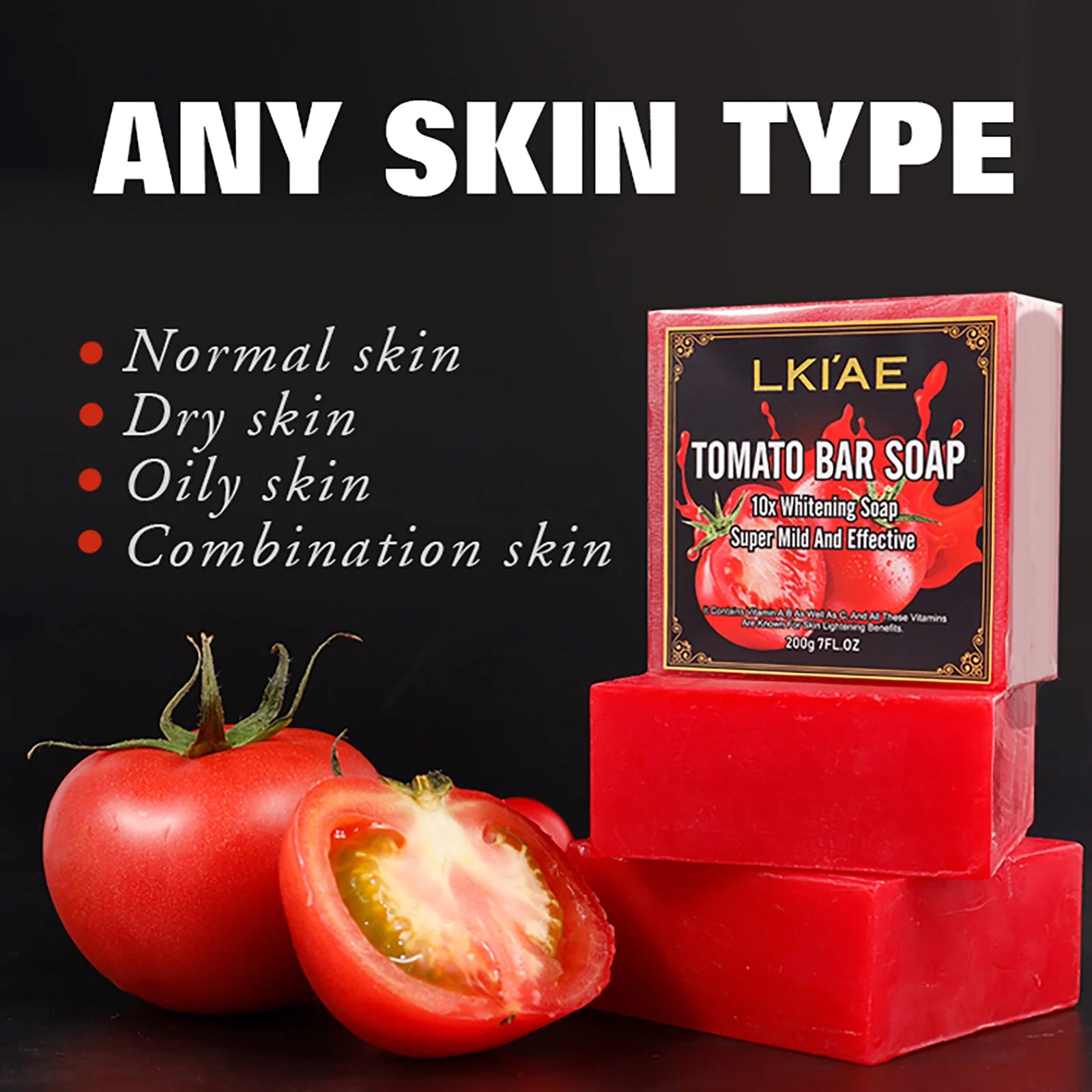 LKIAE Tomato Handmade Natural Soap Bar – Face & Body