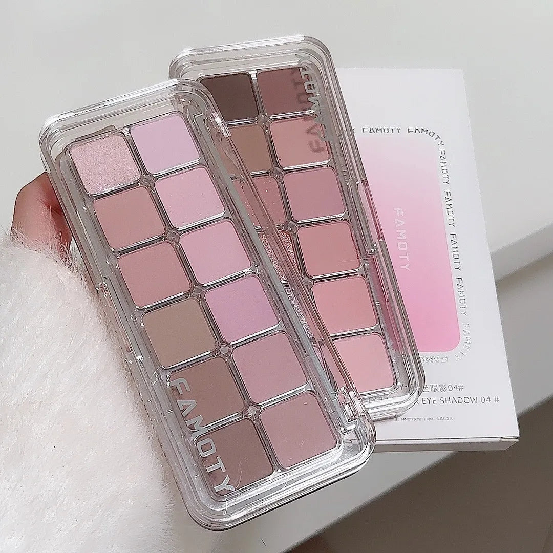 12-Color Matte Eyeshadow Palette – Daily Earth Tones