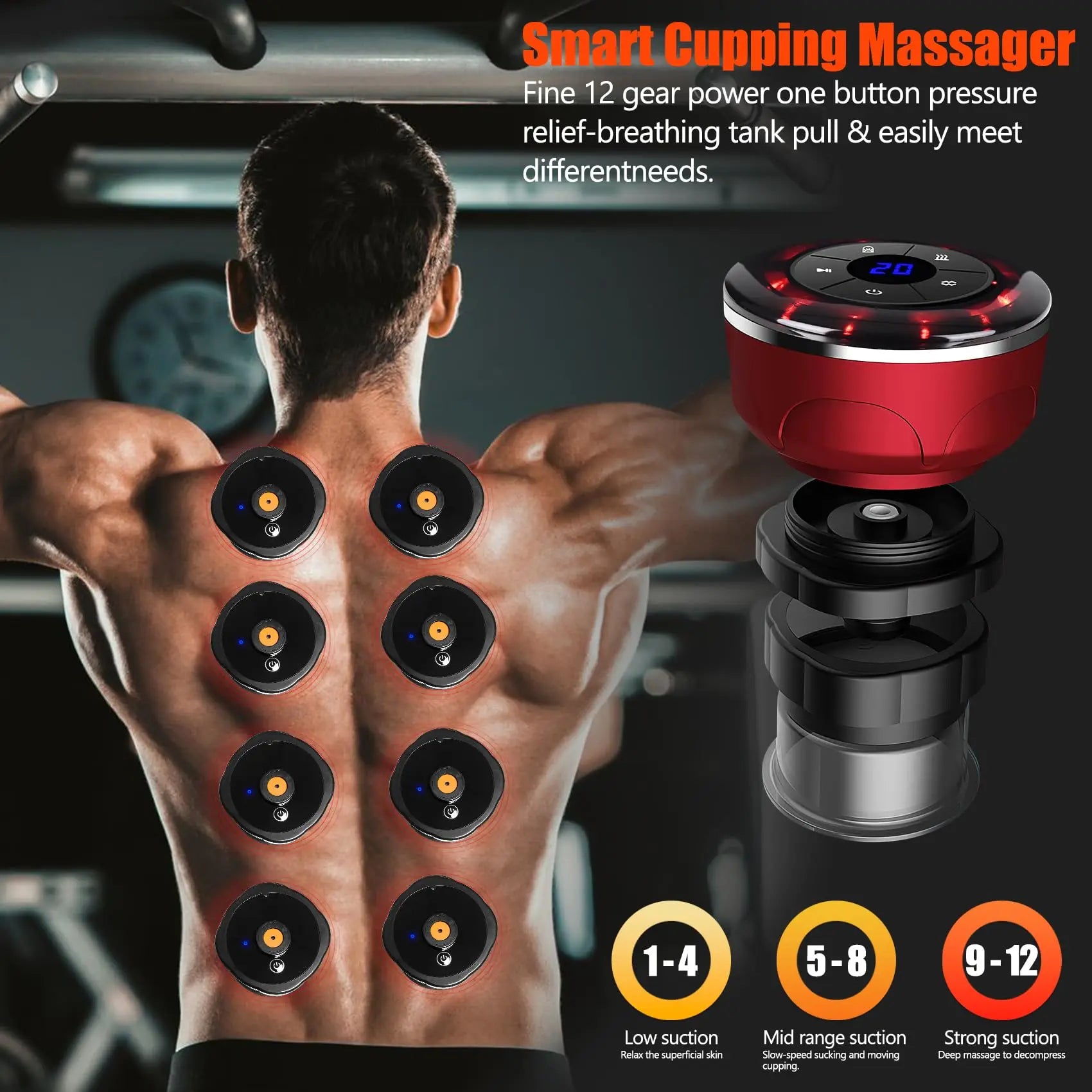 Tuhopeta 8-Cup Electric Cupping Massager