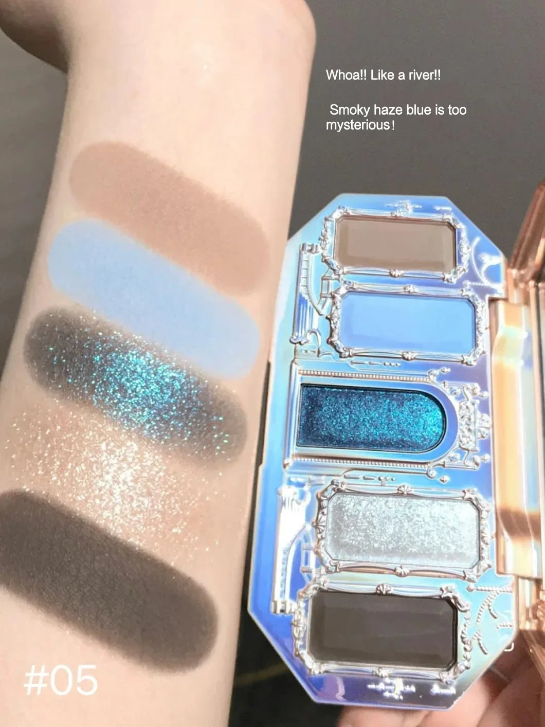 Flower Knows Black Swan Ballet Eyeshadow Palette – 6 Colors