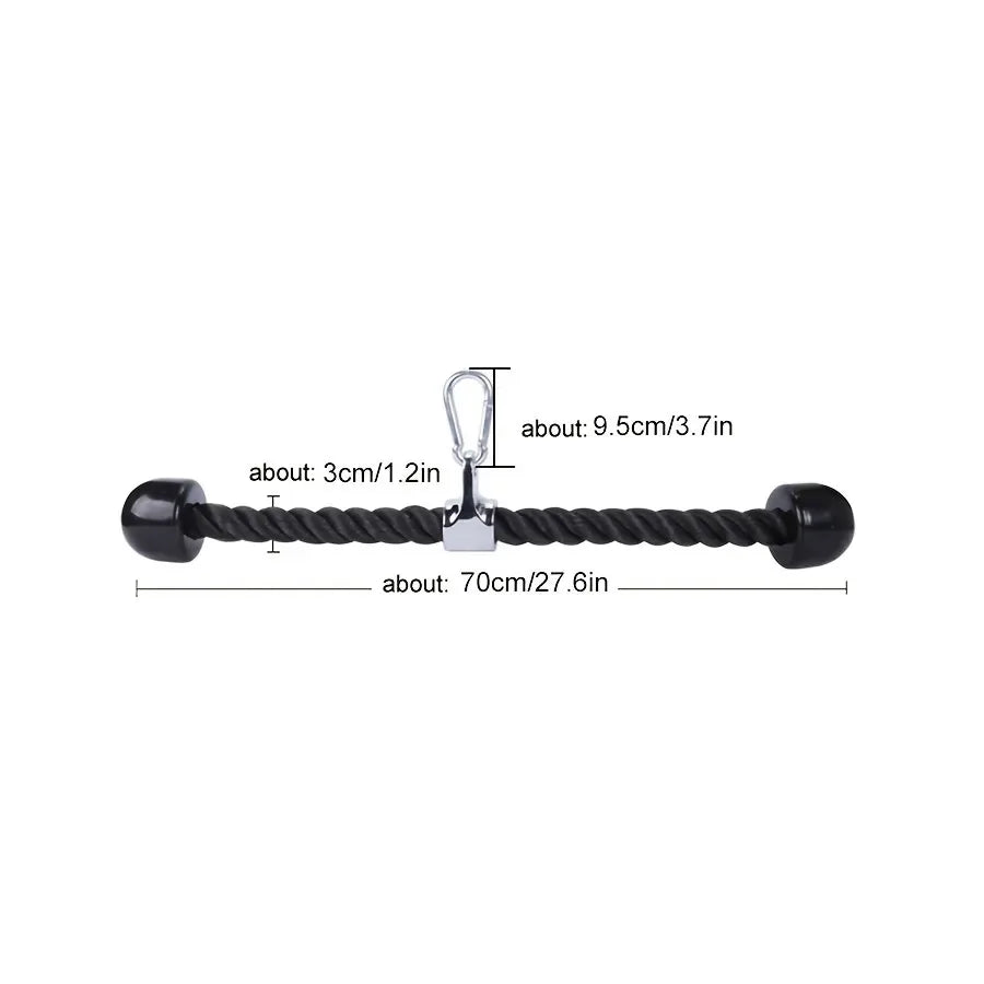 Triceps Rope Pull Down Cable Attachment – Gym Accessory