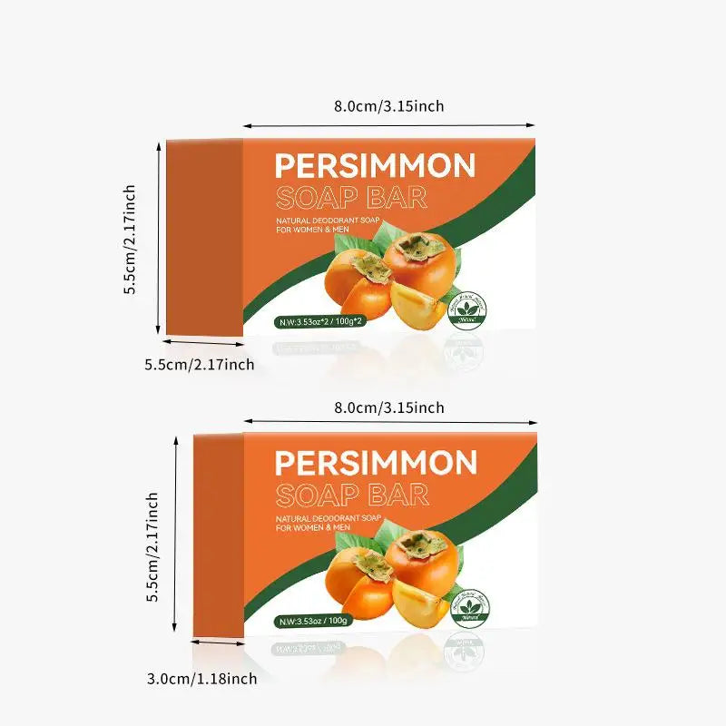 Natural Persimmon Extract Soap Bar – Face & Body