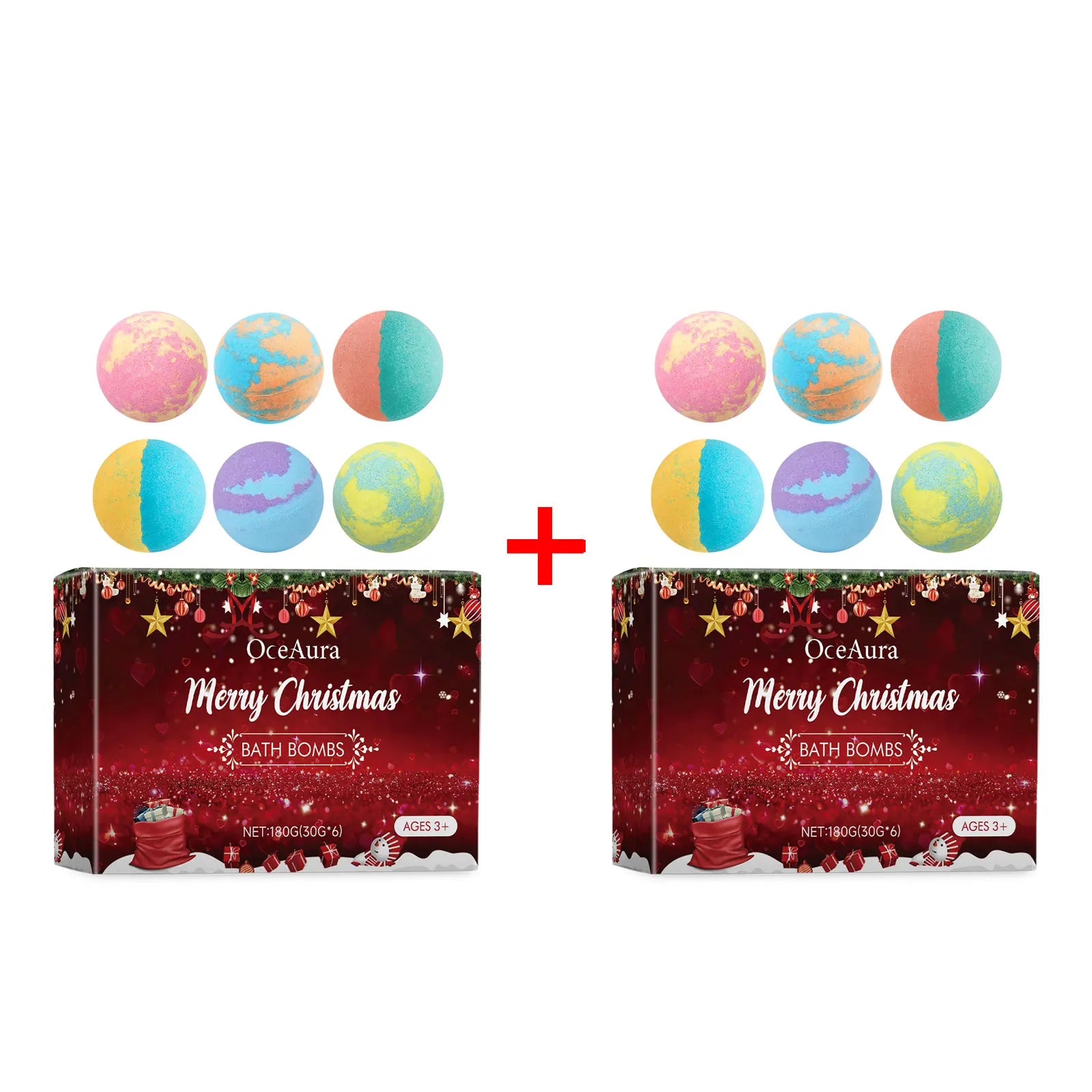 Christmas Bath Salt Balls – Spa Bubble Bath Bombs