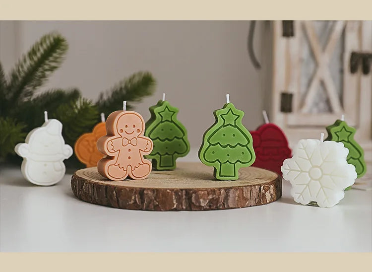 4pcs Christmas Scented Candle Set