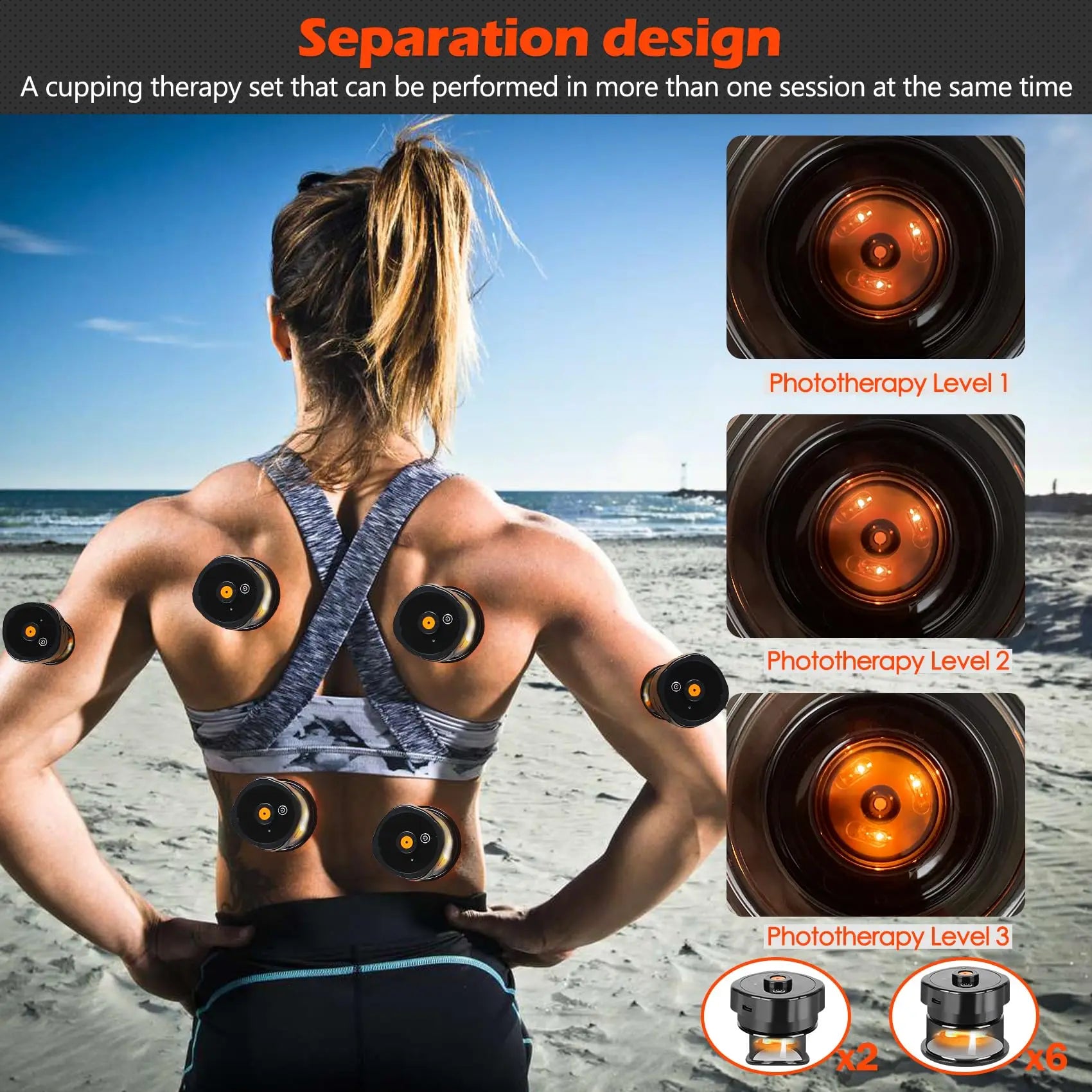 Tuhopeta 8-Cup Electric Cupping Massager