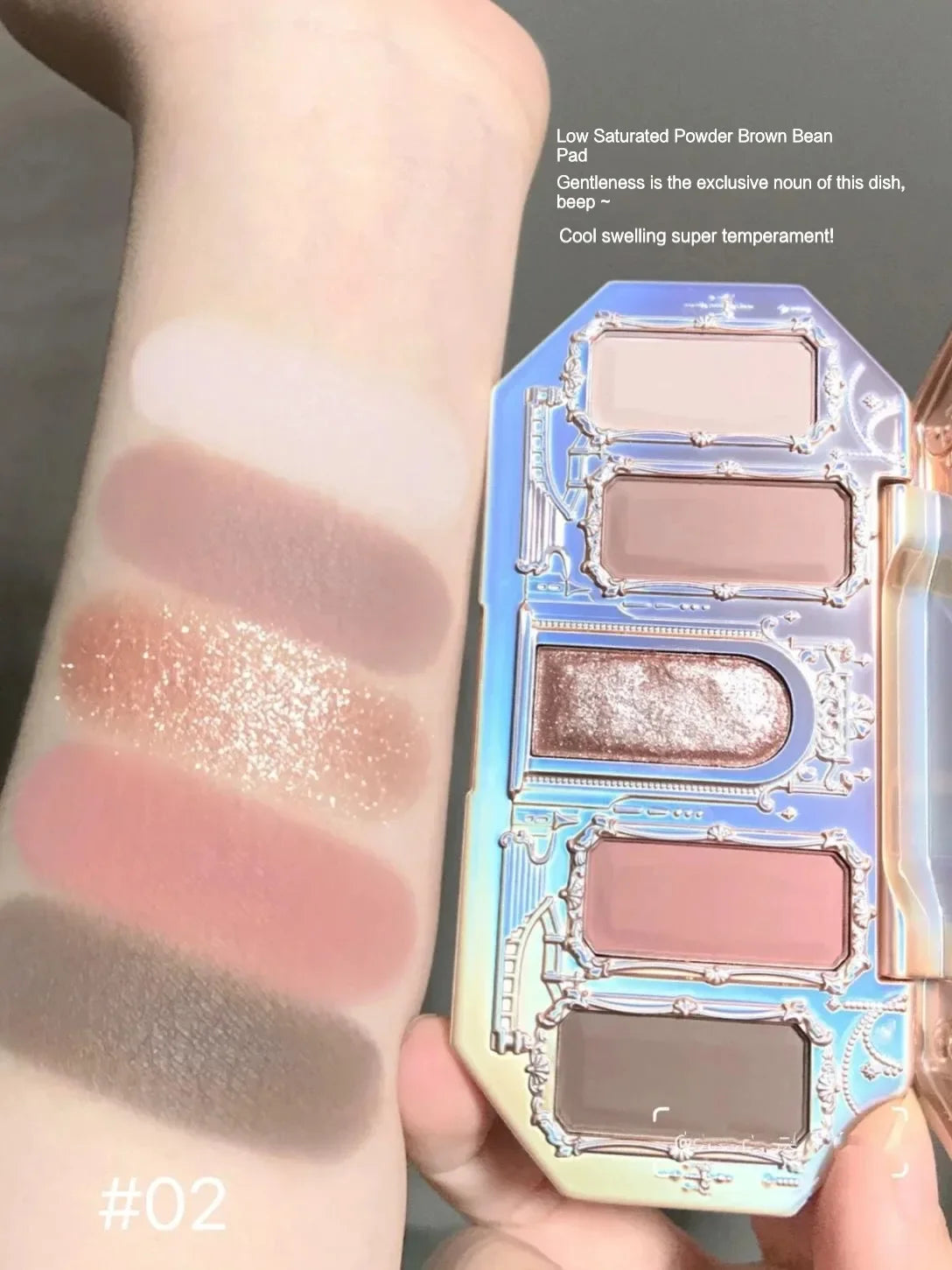 Flower Knows Black Swan Ballet Eyeshadow Palette – 6 Colors