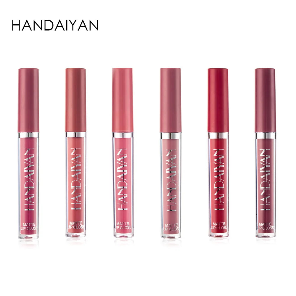 HANDAIYAN 6PCS Matte Lipstick Set – Long Lasting Waterproof