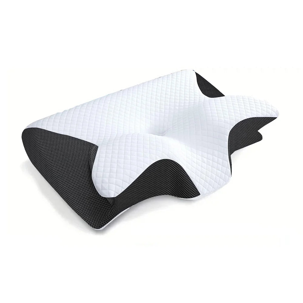 Memory Foam Cervical Neck Pillow – 2-in-1
