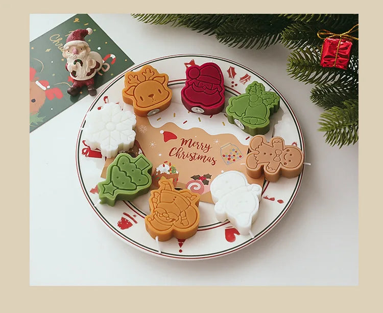 4pcs Christmas Scented Candle Set